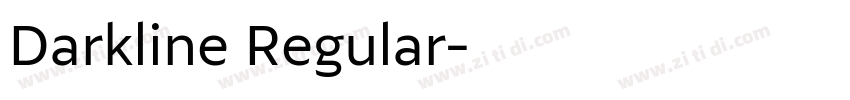Darkline Regular字体转换